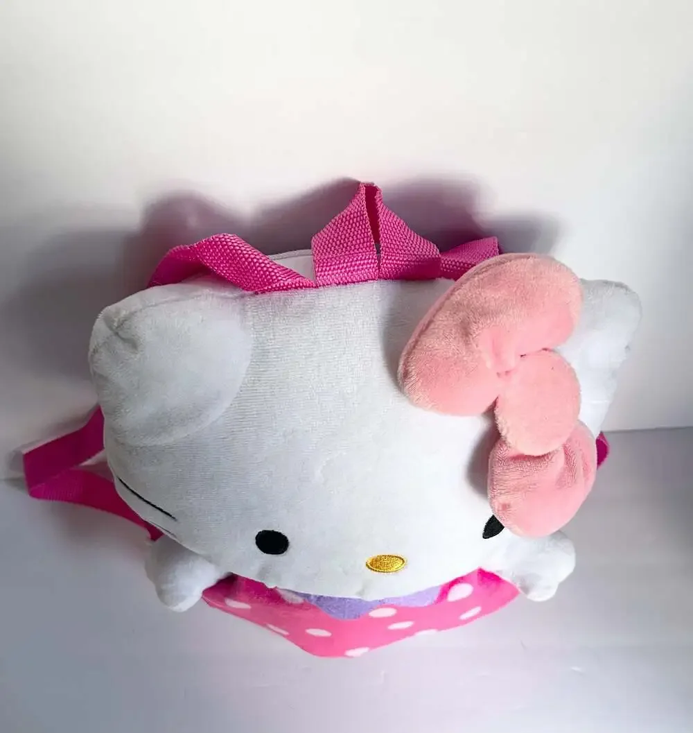 Sanrio Hello Kitty Polka Dot Dress Plush Backpack